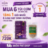 6 túi cơm tặng 1 gói muối hạt dinh dưỡng